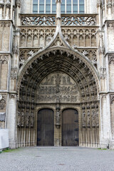 Entrance of the Cathedral of Our Lady in Antwerp