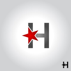 Obraz premium letter h logo, icon and symbol vector illustration