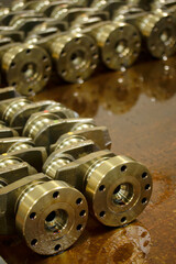 Protective oil on newly manufactured crankshafts