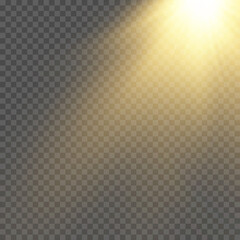 Fototapeta premium Sunlight with bright explosion, flare sun rays.