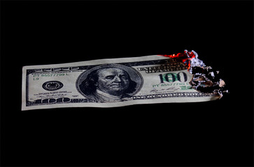 dollar fire cash money
