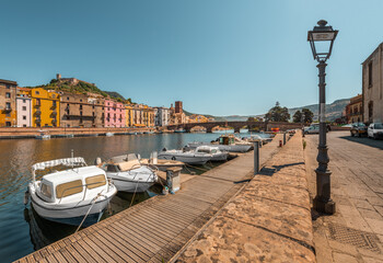 Bosa, colorful town in the province of Oristano, Sardinia, Italy