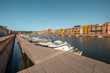 Bosa, colorful town in the province of Oristano, Sardinia, Italy