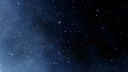 Obraz na płótnie Canvas Stars in sky, starry night starlight shine of milky way, space cosmic background, starry background 3d render 