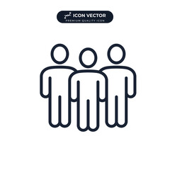 team icon symbol template for graphic and web design collection logo vector illustration