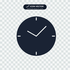 time icon symbol template for graphic and web design collection logo vector illustration