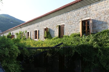 montenegro, budva, mediterrenean, windows, nature, village, view, stone, summer, house, adriatica
