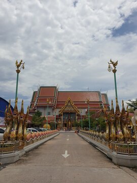 Temple In Samut Prakarn,Thailand 