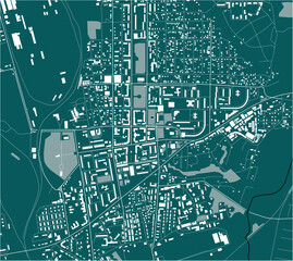 map of the city of Makiivka, Ukraine