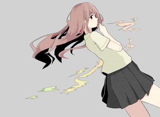 たばこを吸う女性
