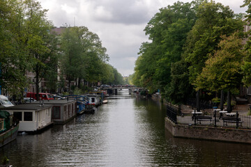 View From The Ben Polakbrug At Amsterdam The Netherlands 30-12-2021