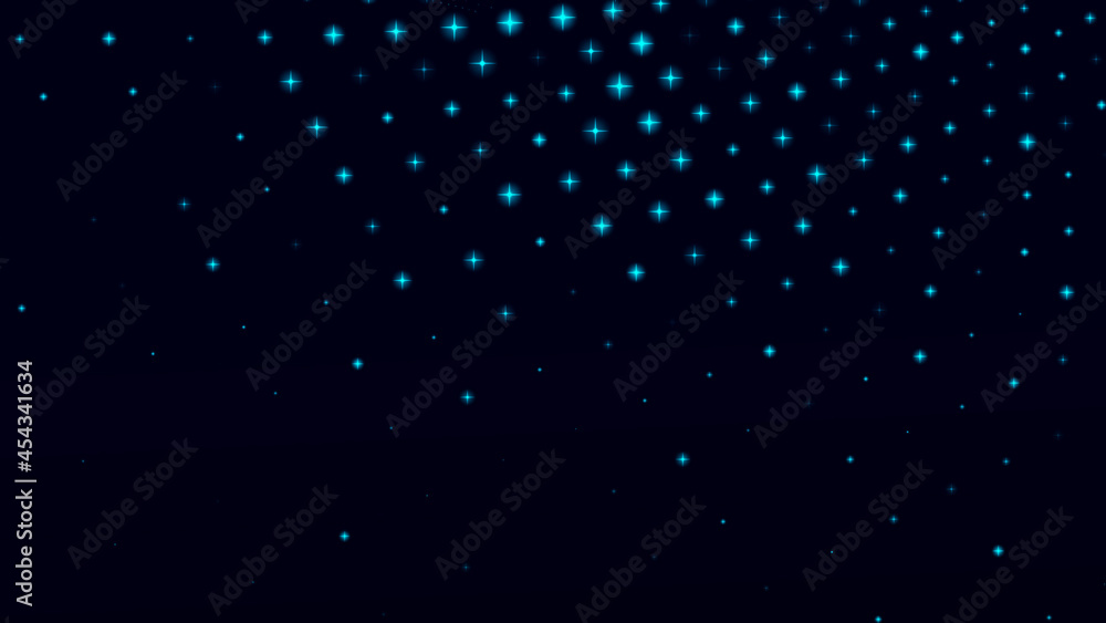 Poster digital background with movement of glowing particles. complex technologies of big data. 3d renderin