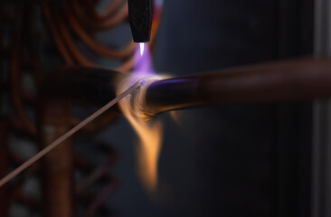 Soldering copper tubes 