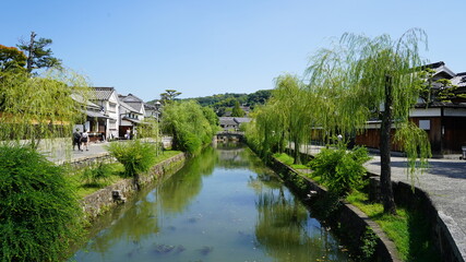Fototapeta na wymiar 岡山県倉敷市　美観地区の風景