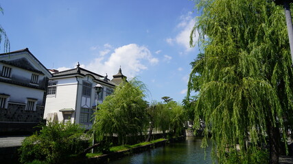 Obraz premium 岡山県倉敷市 美観地区の風景