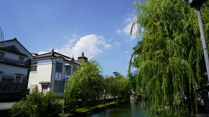 Obraz premium 岡山県倉敷市 美観地区の風景