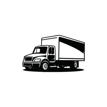 freight truck isolated vector