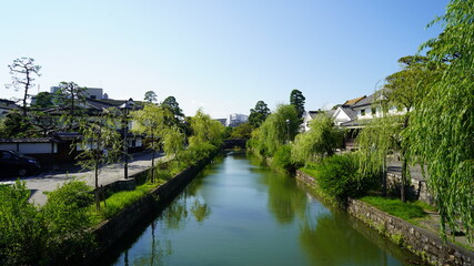 Fototapeta na wymiar 岡山県倉敷市　美観地区の風景