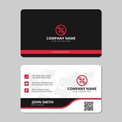 Modern professional business card design vector