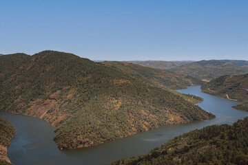 Fototapeta premium view of the river in the mountains