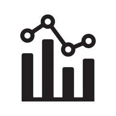Progress report icon. Vector and glyph