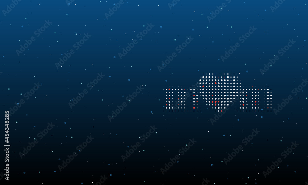 Poster on the right is the mother's day symbol filled with white dots. background pattern from dots and cir