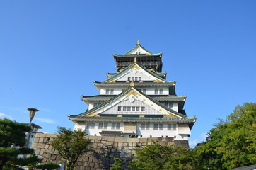 Fototapeta premium 大阪城 天守閣