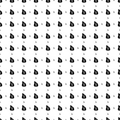 Square seamless background pattern from geometric shapes are different sizes and opacity. The pattern is evenly filled with big black bag of money symbols. Vector illustration on white background