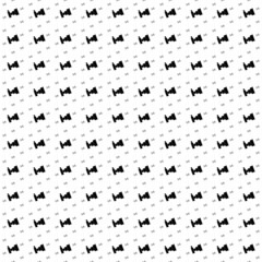 Fototapeta na wymiar Square seamless background pattern from geometric shapes are different sizes and opacity. The pattern is evenly filled with big black camera symbols. Vector illustration on white background