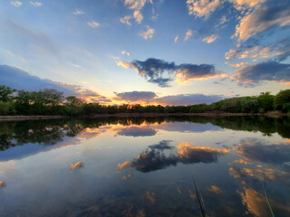 Fishing on the river