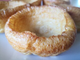 a large Yorkshire pudding isolated 