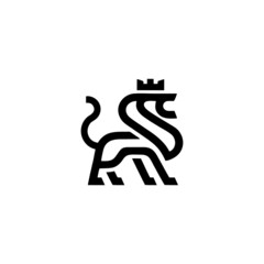 Monogram lion logo