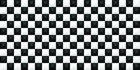 Fototapeta premium Black and white geometric background. Vector illustration. 