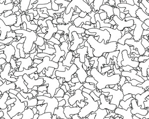Birds abstract background. Vector illustration. 