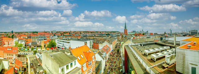 Ausblick über Aarhus, Dänemark 