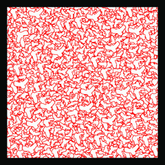 Abstract red birds background. Vector illustration.