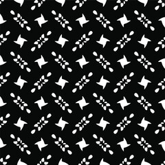 Fototapeta na wymiar Seamless vector pattern in geometric ornamental style. Black ornament