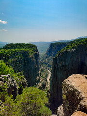 waterfall in the mountains