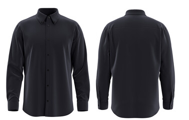 Formal 3D Rendered realistic shirt with buttons for Man