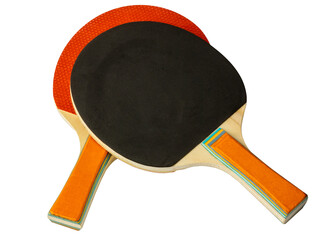 Ping pong rackets. Table tennis. Ping pong equipment
