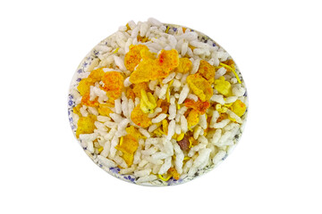 flakes isolated on white background