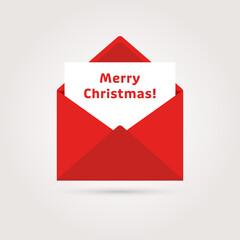 Open envelope with letter 