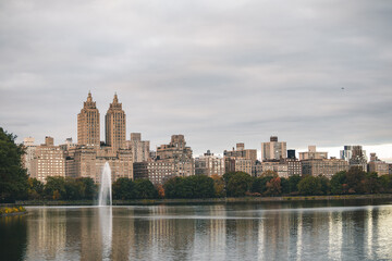 Obraz premium Central Park Reservoir, New York City