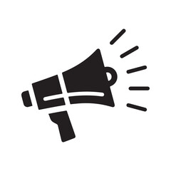 Advertising icon. Vector and glyph