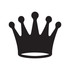 Crown icon. Vector and glyph