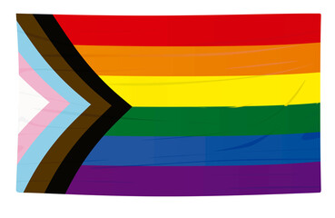New LGBT flag. vector illustration
