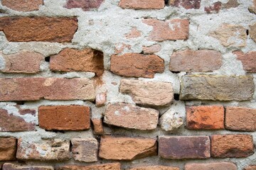 evocative image of old brick wall texture