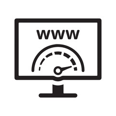 Performance icon. Vector and glyph