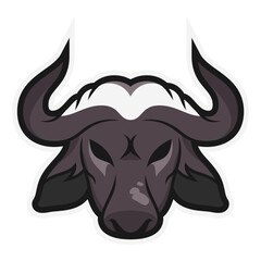 Buffalo mascot head