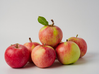 Gala apples isolate on white background